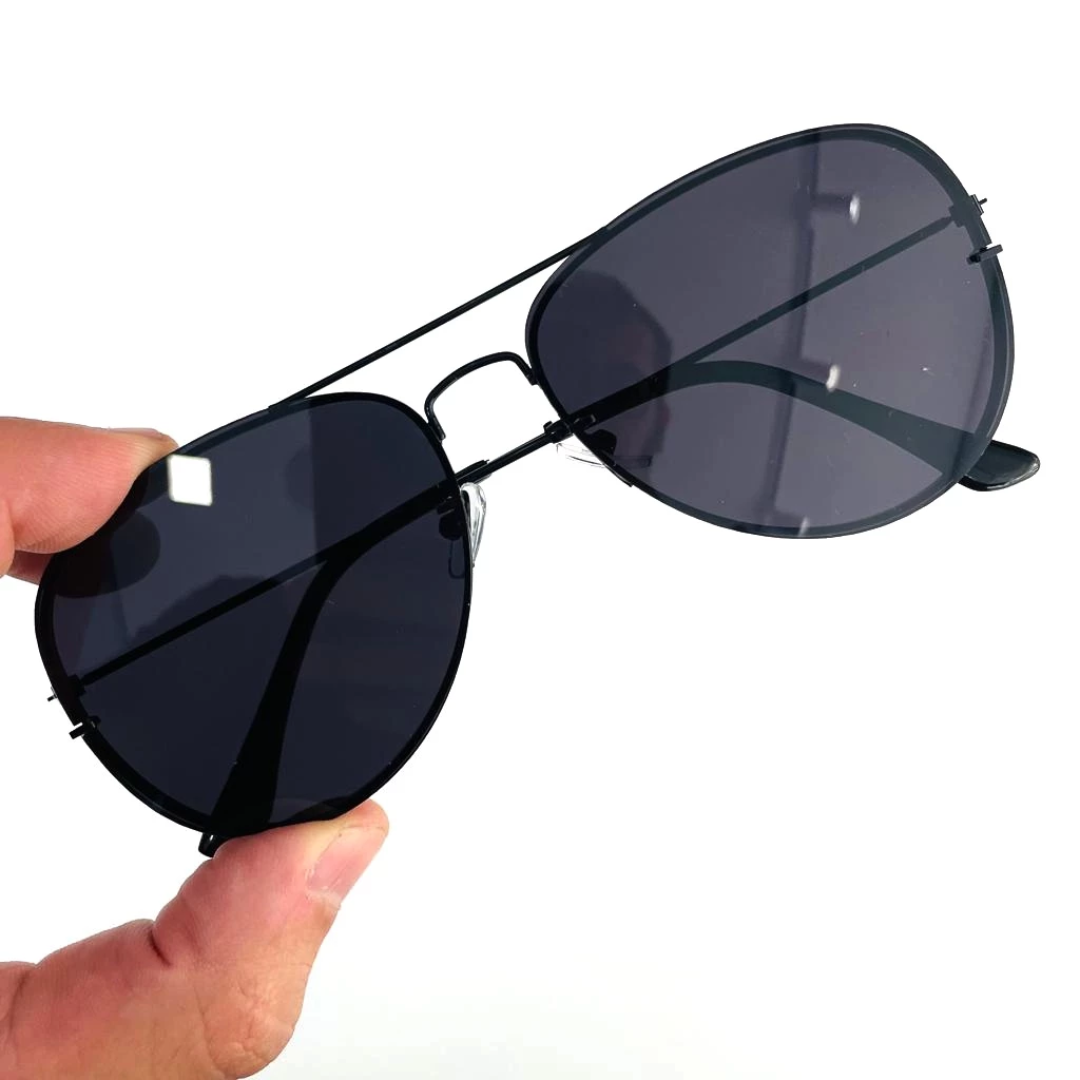 Óculos Aviador de Sol Aro Invisível Alta Qualidade - FOX [Compre 1 Leve 2]