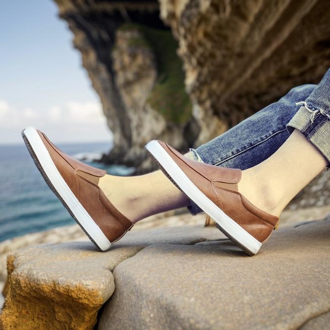 Slip On Masculino De Couro Oakland