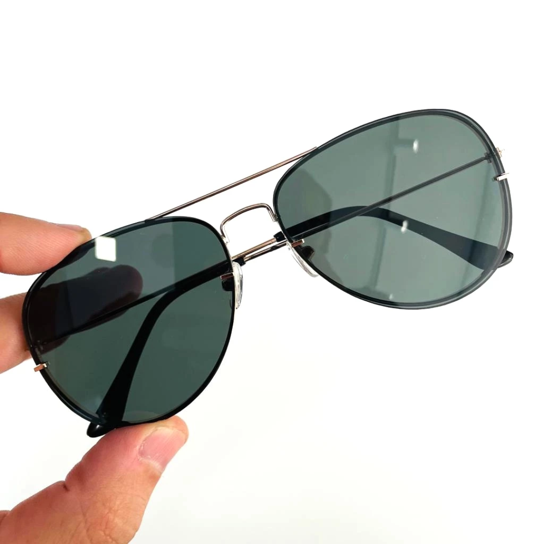 Óculos Aviador de Sol Aro Invisível Alta Qualidade - FOX [Compre 1 Leve 2]